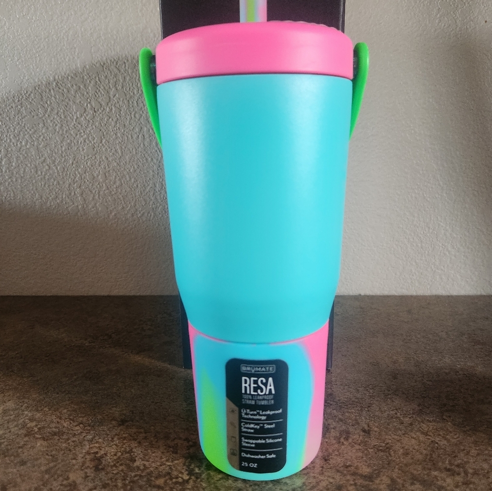 BruMate Resa Neon Tumbler with Straw